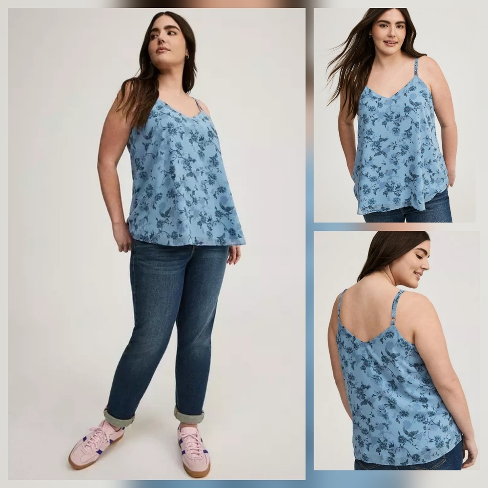 Six New Torrid Sophie Chiffon Swing Camis, 2X - Picture 3 of 8